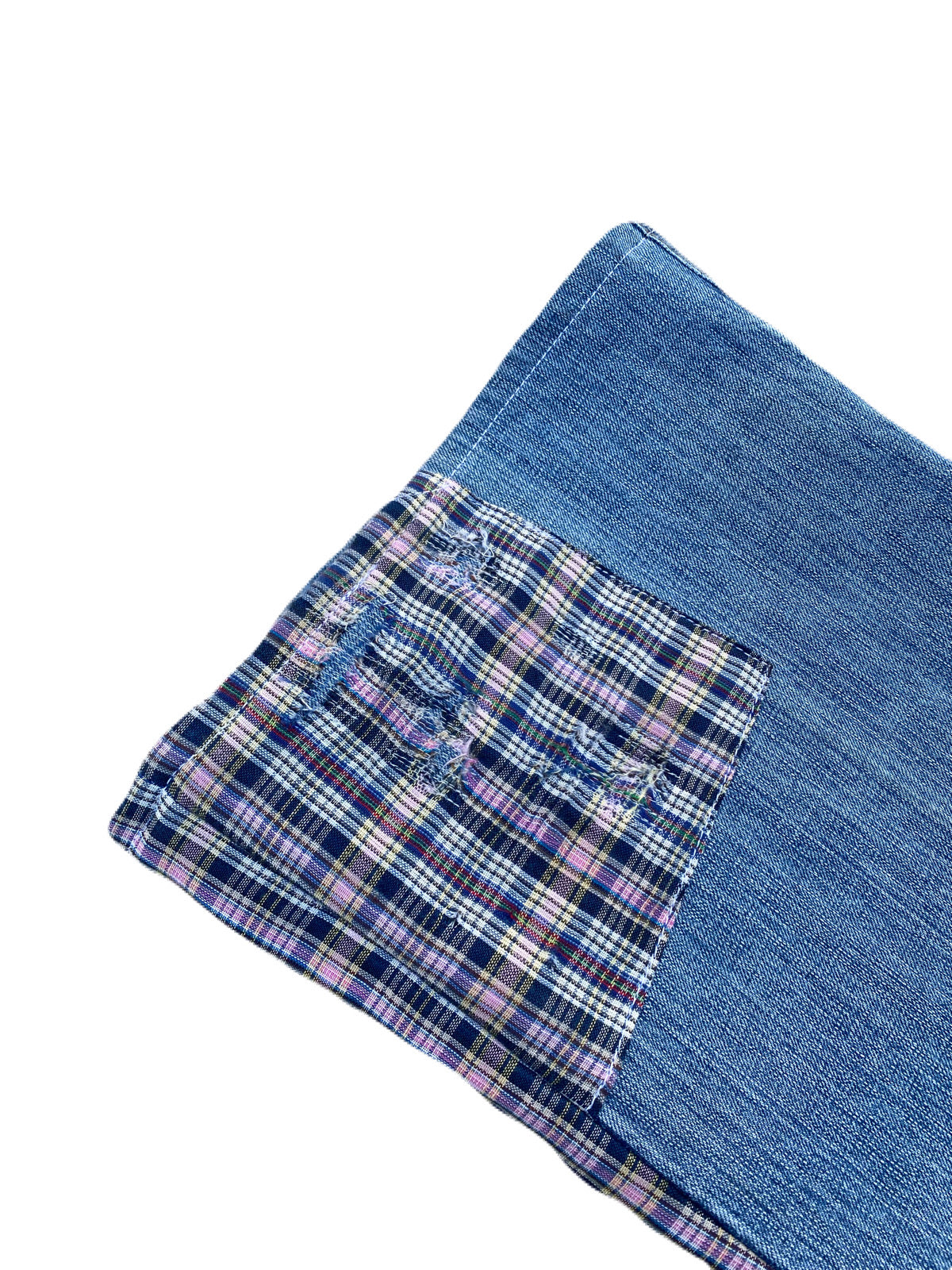 Plaid denim